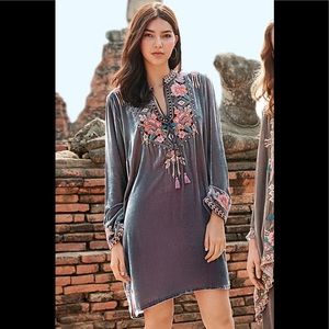 Johnny Was Velvet Tunic Dress